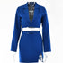Suit Female Fashion Sexy Hot Girl Small Suit Slightly Slit Strap Short Skirt